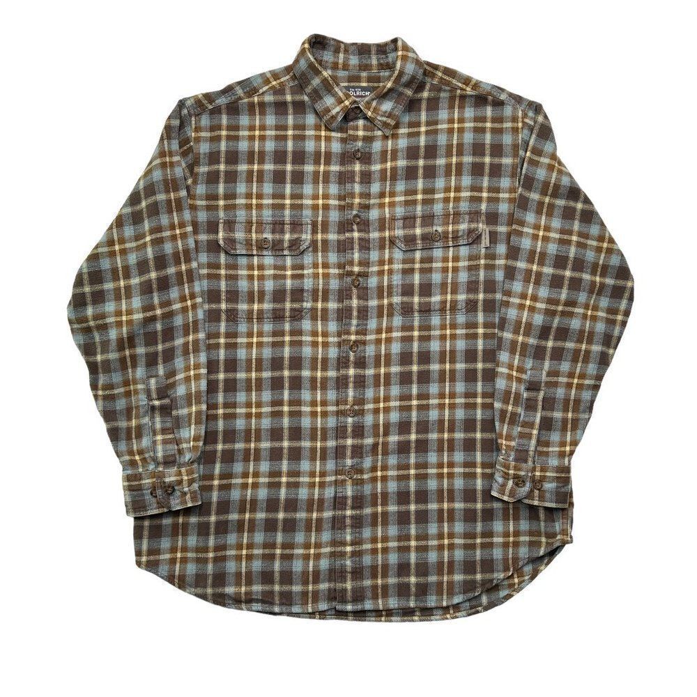 Woolrich Men's Plaid Cotton Flannel‎ Button Up Shirt